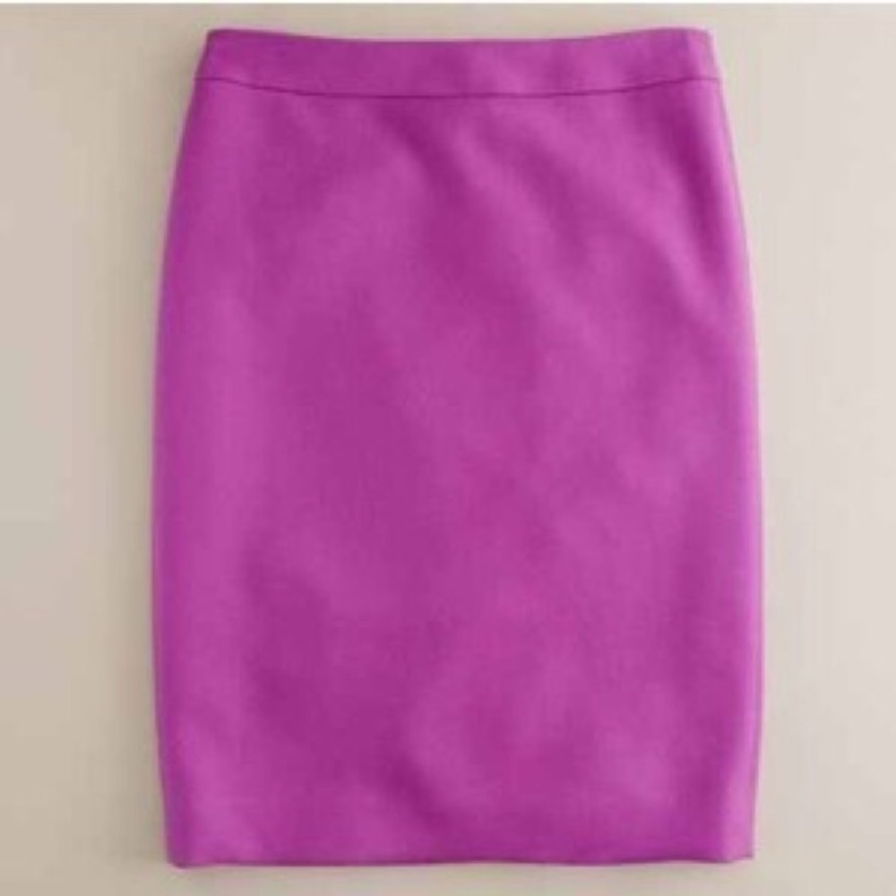 J Crew wool lilac number 2 pencil skirt